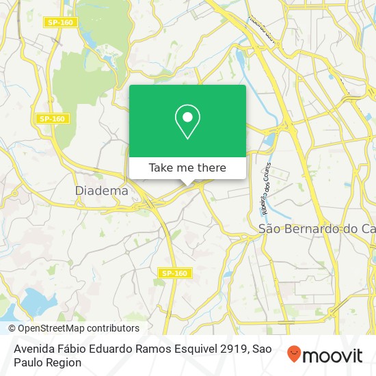 Mapa Avenida Fábio Eduardo Ramos Esquivel 2919