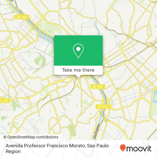 Avenida Professor Francisco Morato map