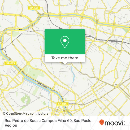 Mapa Rua Pedro de Sousa Campos Filho 60