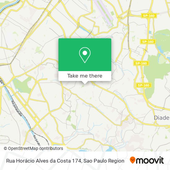 Mapa Rua Horácio Alves da Costa 174