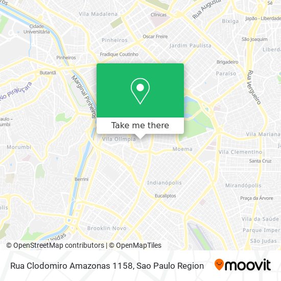 Rua Clodomiro Amazonas 1158 map