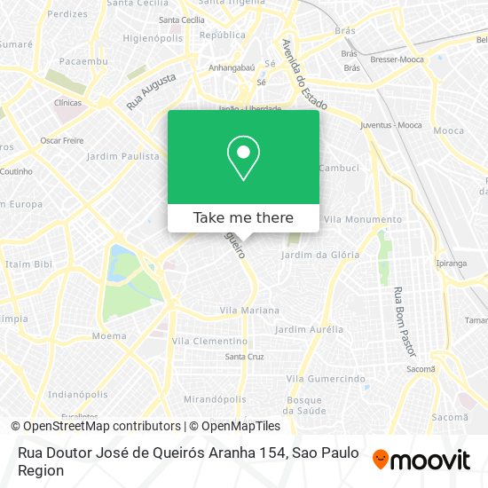 Mapa Rua Doutor José de Queirós Aranha 154