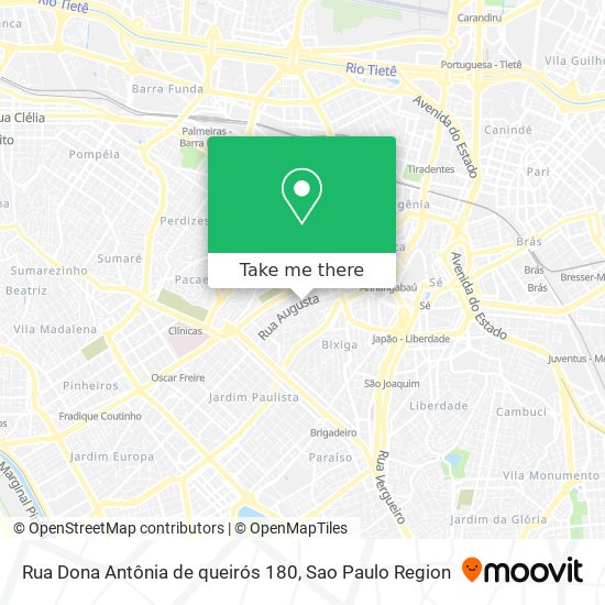 Mapa Rua Dona Antônia de queirós   180