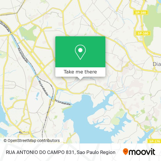 RUA ANTONIO DO CAMPO  831 map