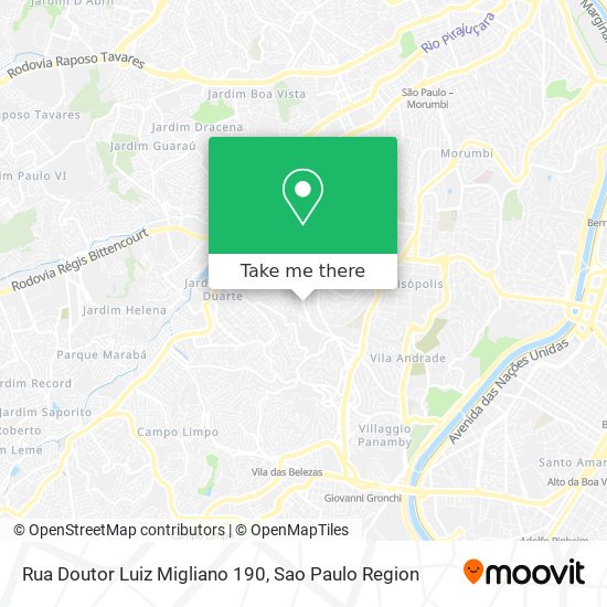 Rua Doutor Luiz Migliano  190 map
