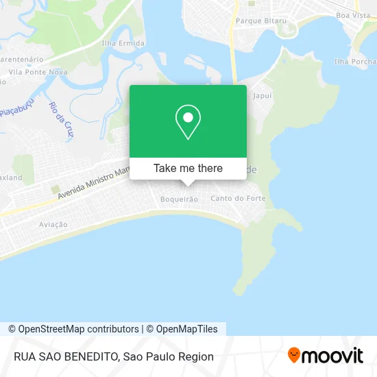 RUA SAO BENEDITO map