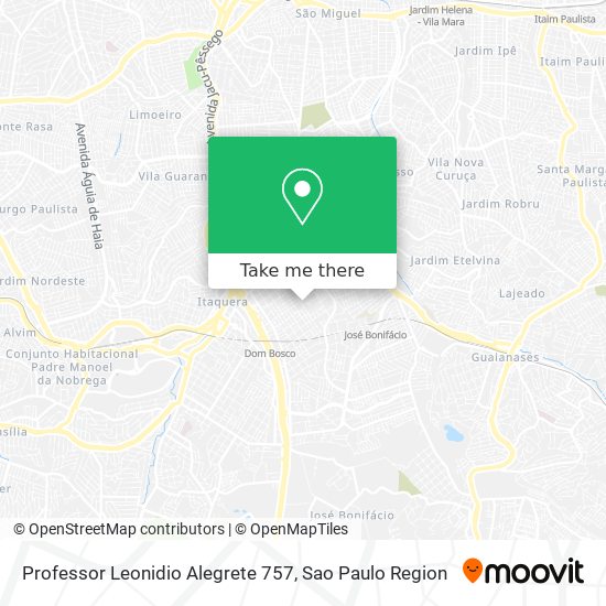 Professor Leonidio Alegrete 757 map