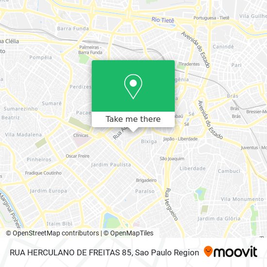 RUA HERCULANO DE FREITAS  85 map