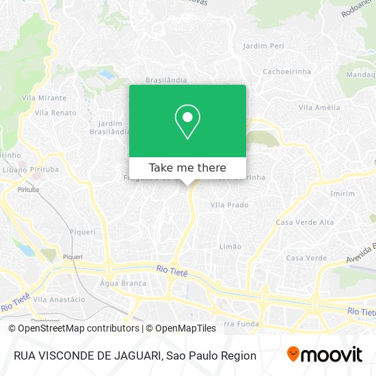 RUA VISCONDE DE JAGUARI map