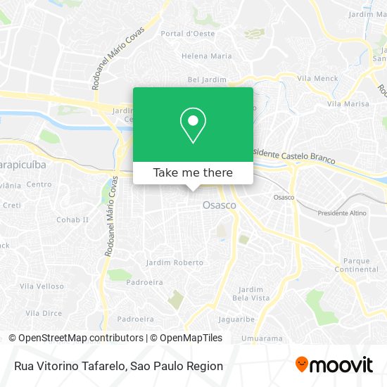 Mapa Rua Vitorino Tafarelo