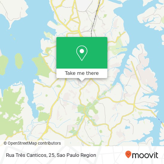 Mapa Rua Três Canticos, 25