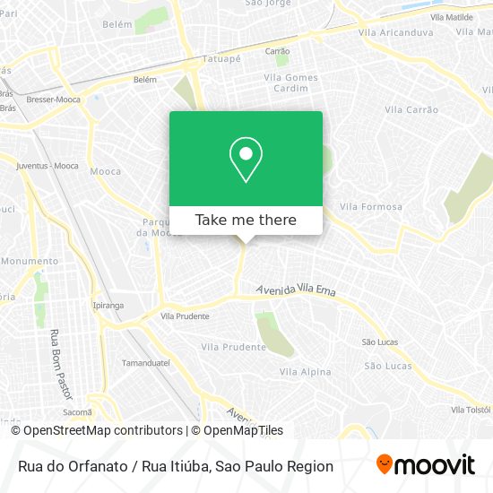 Rua do Orfanato / Rua Itiúba map