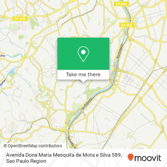 Avenida Dona Maria Mesquita de Mota e Silva 589 map