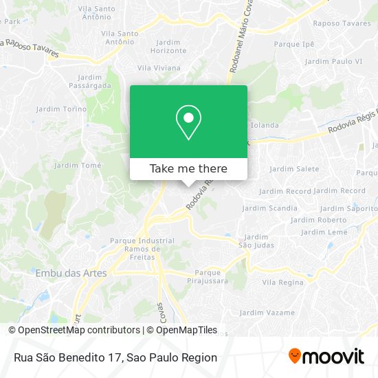 Mapa Rua São Benedito 17