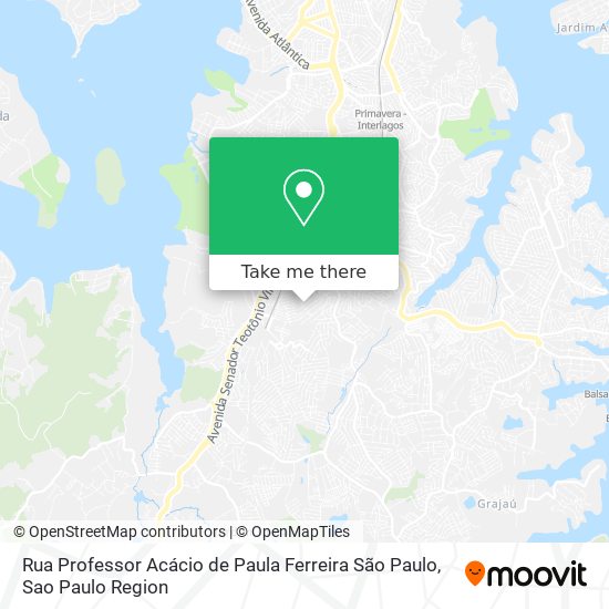Rua Professor Acácio de Paula Ferreira  São Paulo map