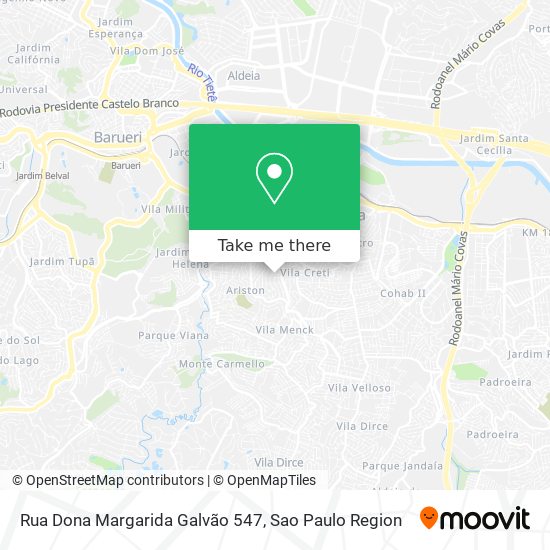 Rua Dona Margarida Galvão 547 map