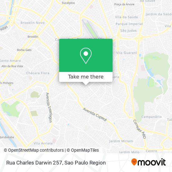 Rua Charles Darwin 257 map