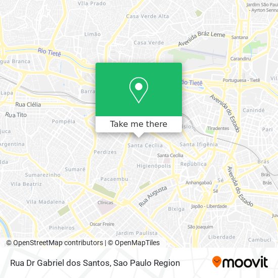 Rua Dr Gabriel dos Santos map