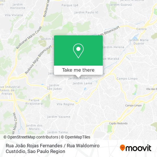 Rua João Rojas Fernandes / Rua Waldomiro Custódio map