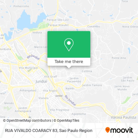 RUA VIVALDO COARACY 83 map