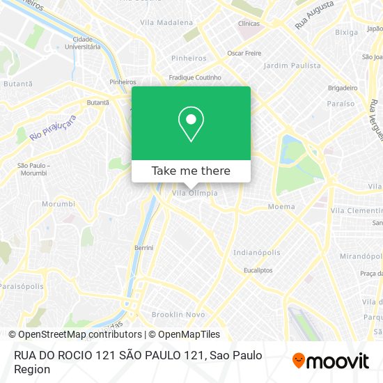 RUA DO ROCIO  121 SÃO PAULO 121 map