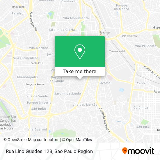 Mapa Rua Lino Guedes 128