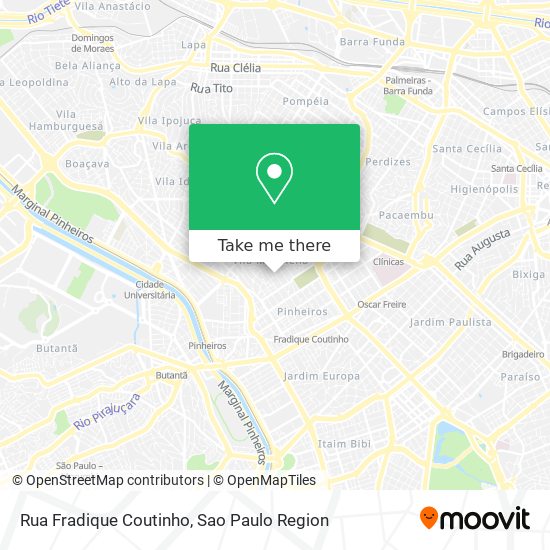 Rua Fradique Coutinho map