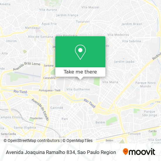 Mapa Avenida Joaquina Ramalho 834