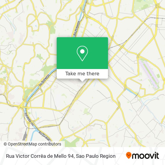 Mapa Rua Victor Corrêa de Mello 94