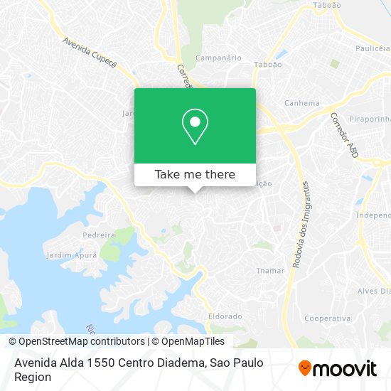 Mapa Avenida Alda  1550   Centro   Diadema