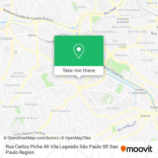 Rua Carlos Picha  48   Vila Lageado   São Paulo   SP map