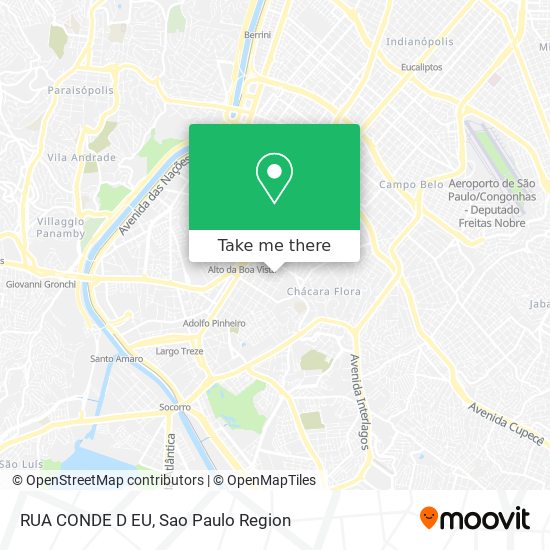 Mapa RUA CONDE D EU