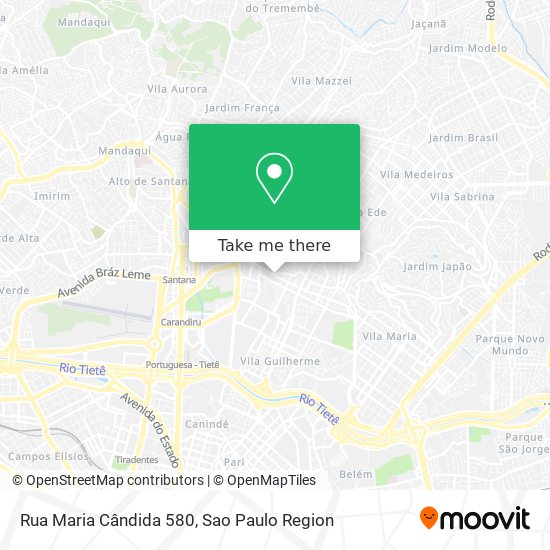 Mapa Rua Maria Cândida 580