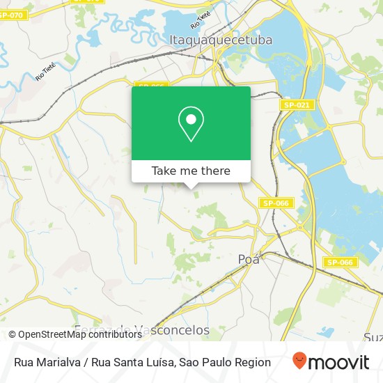 Mapa Rua Marialva / Rua Santa Luísa
