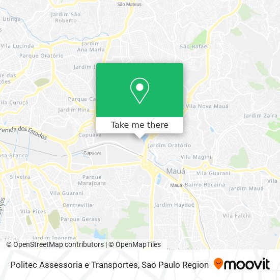 Mapa Politec Assessoria e Transportes