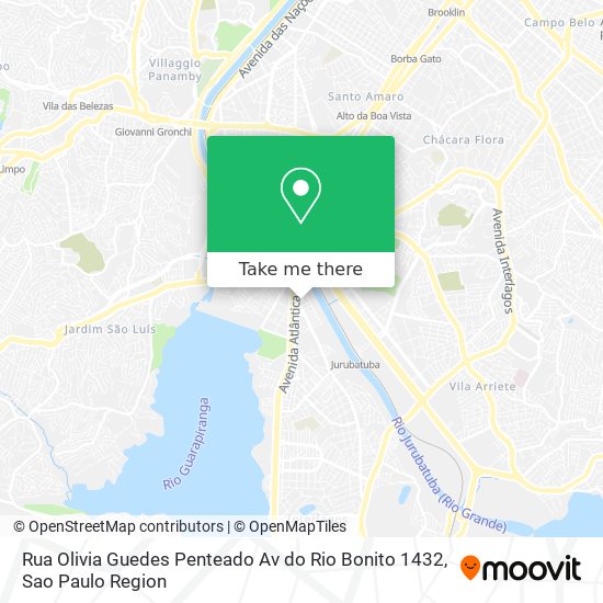 Rua Olivia Guedes Penteado  Av  do Rio Bonito  1432 map