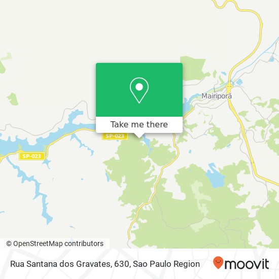 Mapa Rua Santana dos Gravates, 630