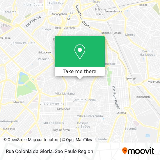 Rua Colonia da Gloria map