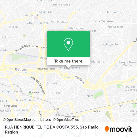 Mapa RUA HENRIQUE FELIPE DA COSTA  555