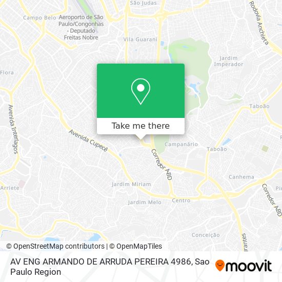 Mapa AV  ENG ARMANDO DE ARRUDA PEREIRA 4986