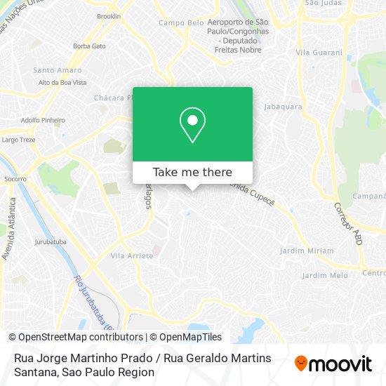 Mapa Rua Jorge Martinho Prado / Rua Geraldo Martins Santana