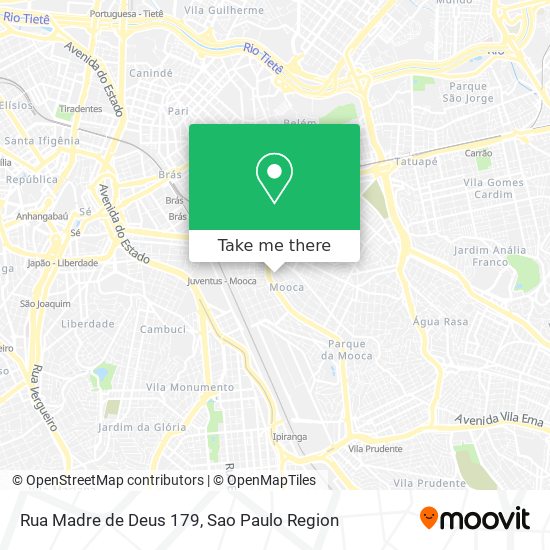 Mapa Rua Madre de Deus  179