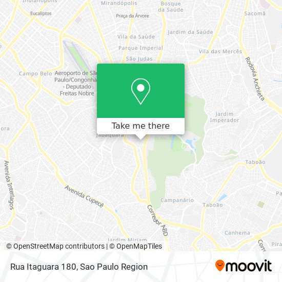 Mapa Rua Itaguara 180