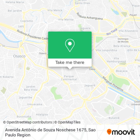 Mapa Avenida Antônio de Souza Noschese 1675