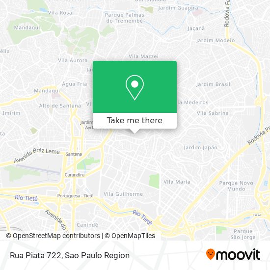 Mapa Rua Piata 722