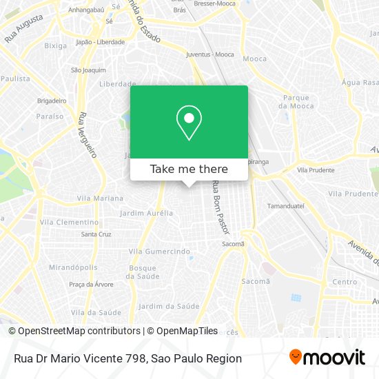 Mapa Rua Dr  Mario Vicente  798