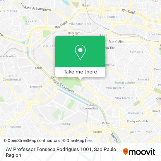 Mapa AV Professor Fonseca Rodrigues 1001