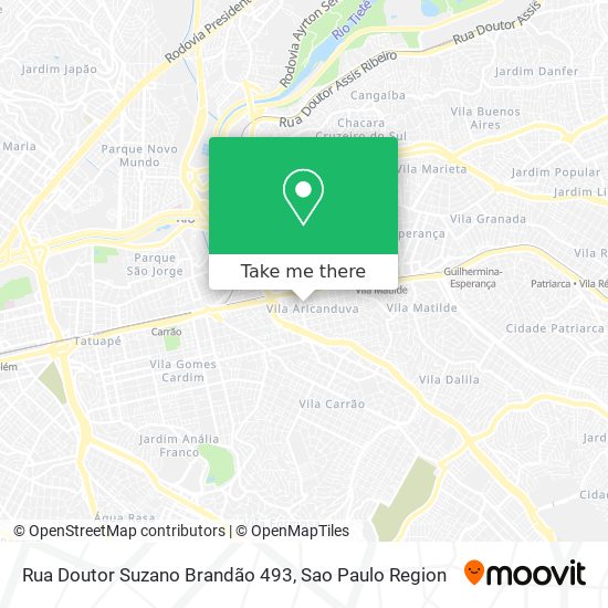 Mapa Rua Doutor Suzano Brandão  493