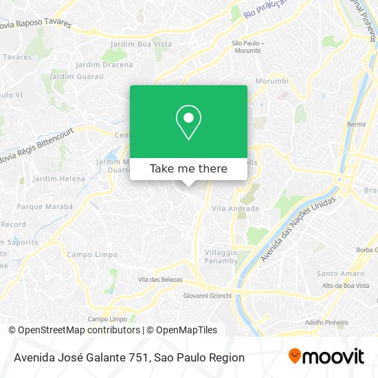 Mapa Avenida José Galante 751