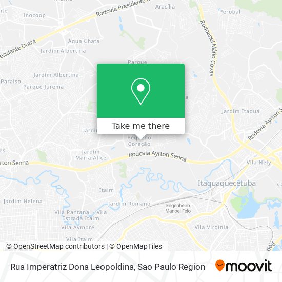 Mapa Rua  Imperatriz Dona Leopoldina